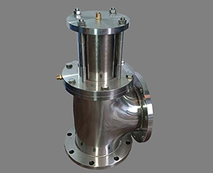 活塞式不銹鋼液/氣動角式排泥閥HS744P